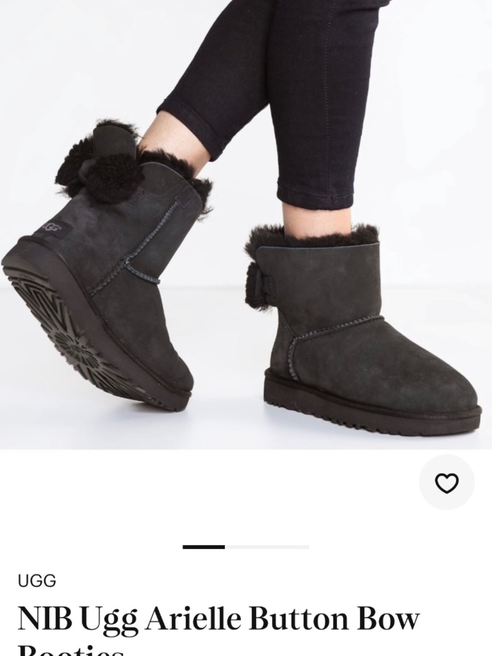 Ugg Arielle Black Boots 7
